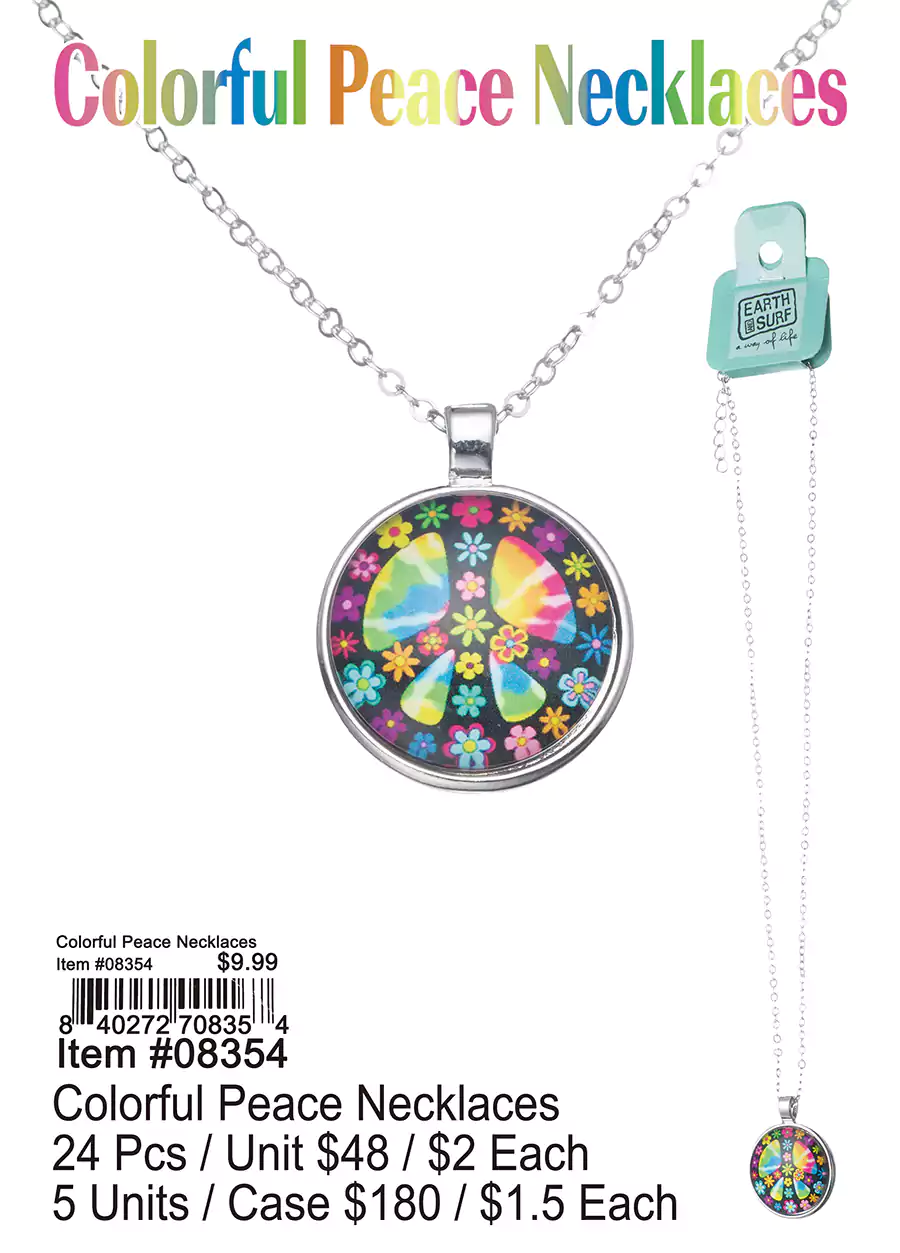 Colorful Peace Necklaces